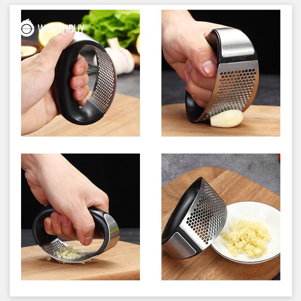 Stainless Steel Garlic Press