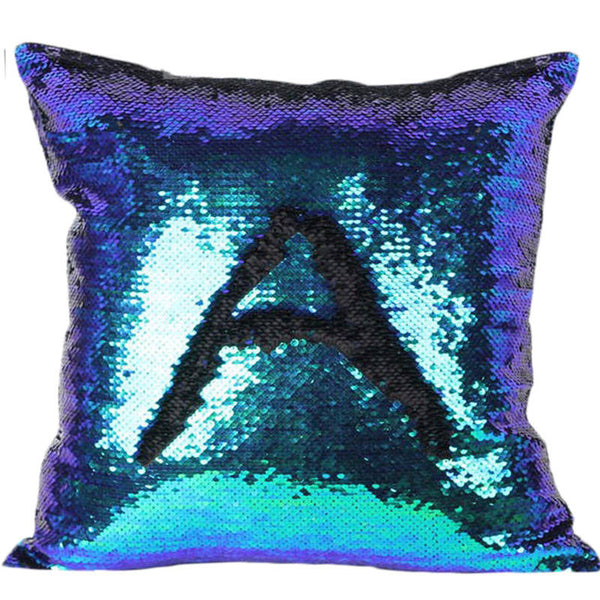 Magic Mermaid Sequin Reversible Cushion Cover 40cmX40cm Color Changing Pillow Cover - A3IM Fashions