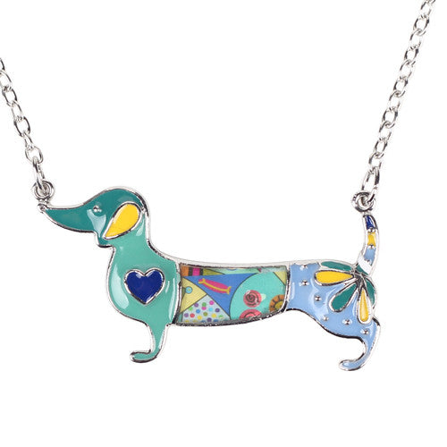 Cute Dachshund Dog Chain Necklace - A3IM Fashions
