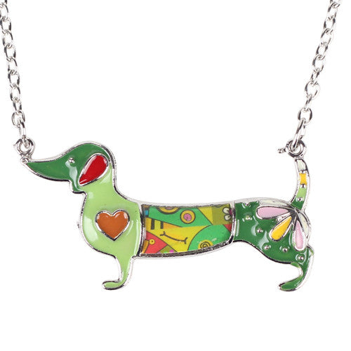 Cute Dachshund Dog Chain Necklace