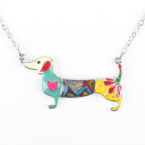 Cute Dachshund Dog Chain Necklace
