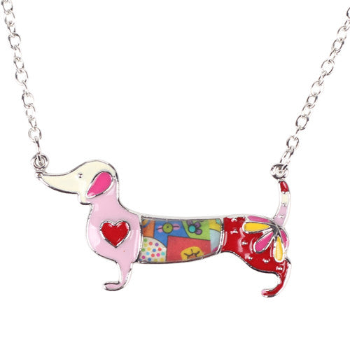 Cute Dachshund Dog Chain Necklace - A3IM Fashions
