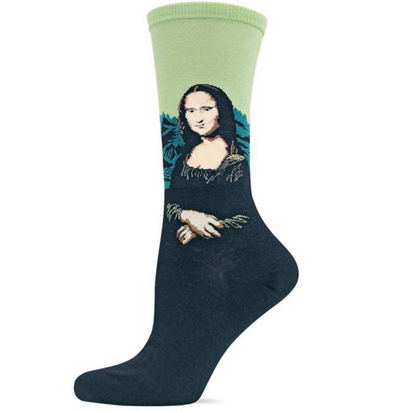 Cotton Crew Socks for Art Lovers