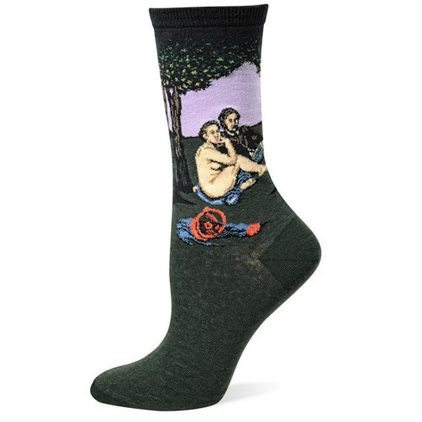 Cotton Crew Socks for Art Lovers