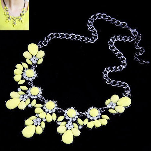 Choker Crystal Gem Collar Necklaces - A3IM Fashions