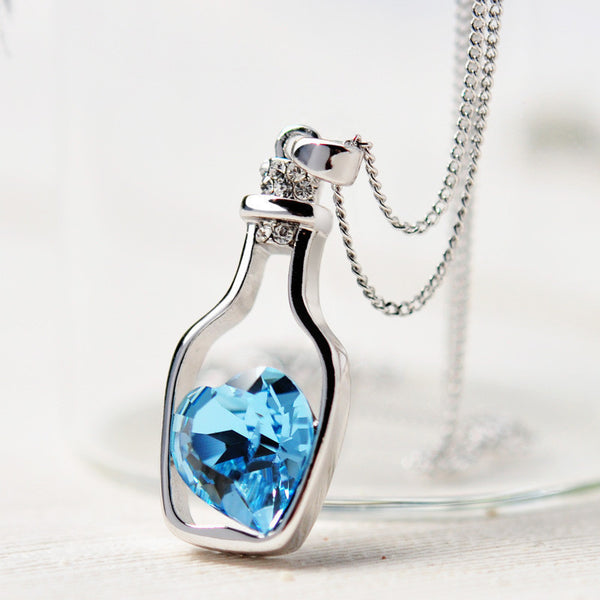 Love Drift Bottle Pendant Necklace - A3IM Fashions