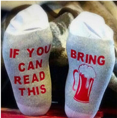 If You Can Read This, Bring Me a Glass of Wine Socks