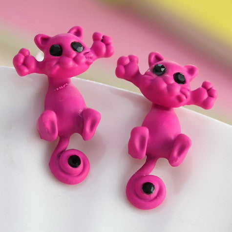 Cute Cat Stud Earrings