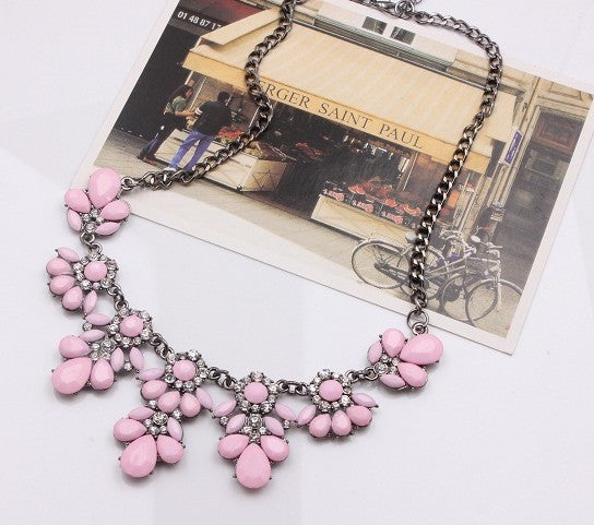 Choker Crystal Gem Collar Necklaces