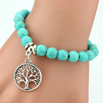 Vintage Charm Bracelet - Turquoise