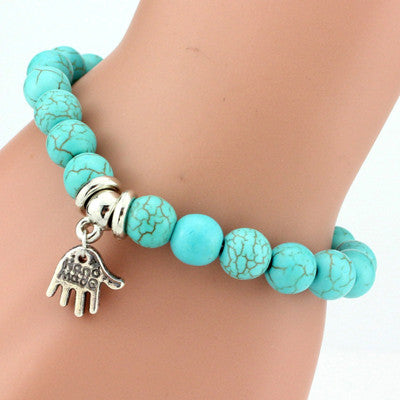 Vintage Charm Bracelet - Turquoise