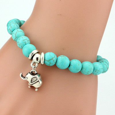 Vintage charm bracelet - Turquoise - A3IM Fashions