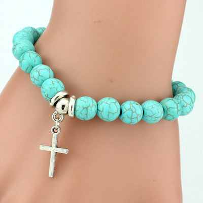 Vintage Charm Bracelet - Turquoise