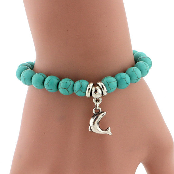 Vintage Charm Bracelet - Turquoise
