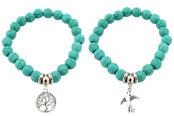 Vintage Charm Bracelet - Turquoise