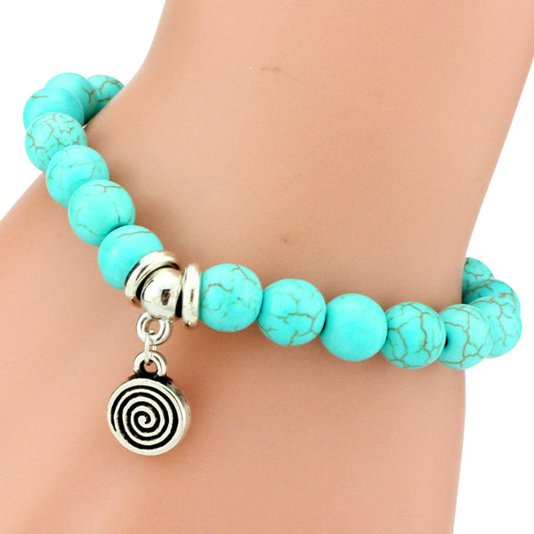 Vintage Charm Bracelet - Turquoise