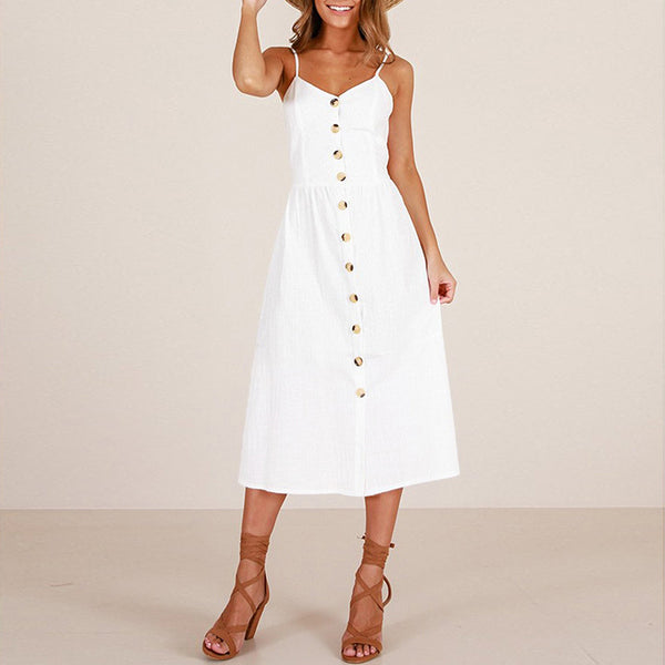 Bohemian Floral Tunic Women's Dress Sweet & Cute Sleeveless