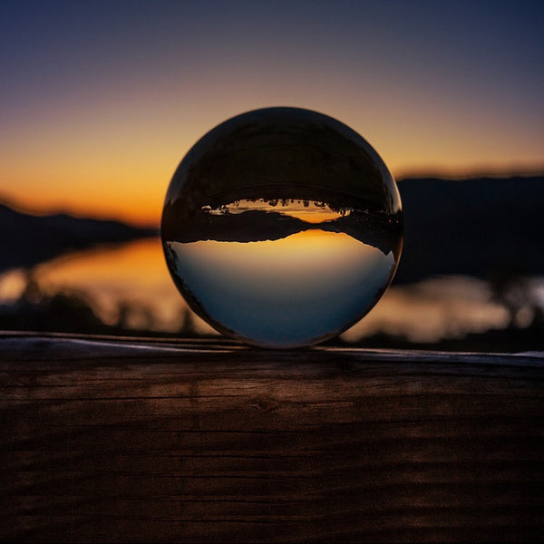 Crystal Clear Lens Ball with Stand