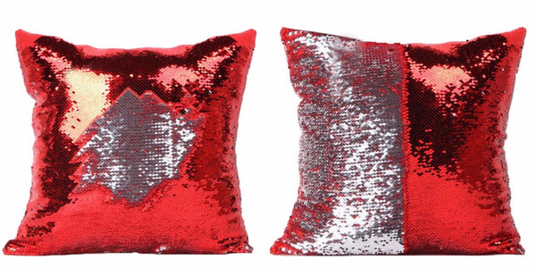 Magic Mermaid Sequin Reversible Cushion Cover 40cmX40cm Color Changing Pillow Cover
