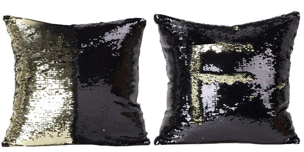 Magic Mermaid Sequin Reversible Cushion Cover 40cmX40cm Color Changing Pillow Cover