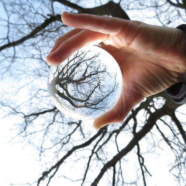 Crystal Clear Lens Ball with Stand