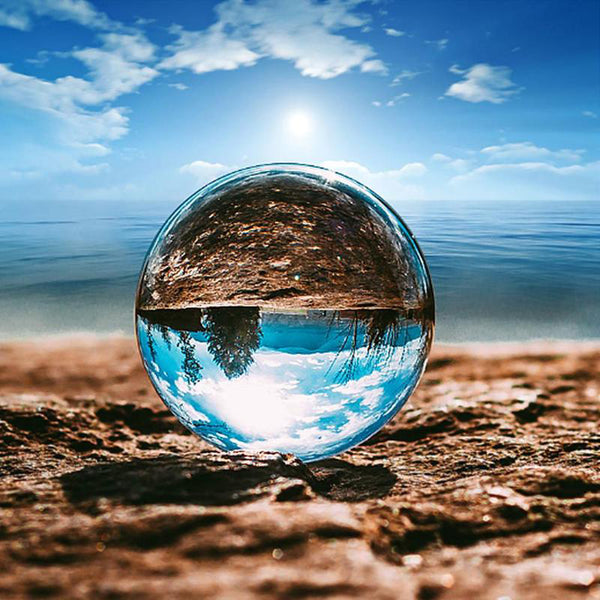Crystal Clear Lens Ball with Stand